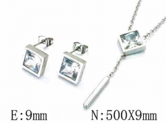 HY 316L Stainless Steel jewelry CZ Set-HY59S1259NQ