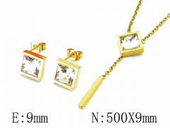HY 316L Stainless Steel jewelry CZ Set-HY59S1260OX