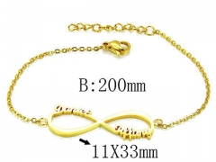HY Wholesale 316L Stainless Steel Bracelets-HY06B1000OQ