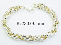 HY Wholesale Stainless Steel Plating Silver Bracelets-HY70B0414MZ