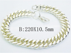 HY Wholesale Stainless Steel Plating Silver Bracelets-HY70B0406MZ