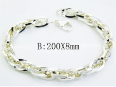 HY Wholesale Stainless Steel Plating Silver Bracelets-HY70B0412LZ
