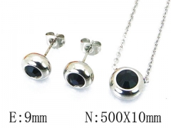 HY 316L Stainless Steel jewelry CZ Set-HY59S1521LA
