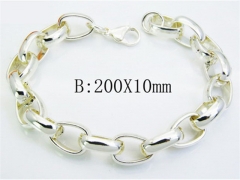 HY Wholesale Stainless Steel Plating Silver Bracelets-HY70B0413MZ