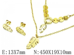 HY Stainless Steel jewelry Plant Style Set-HY59S1375HFF