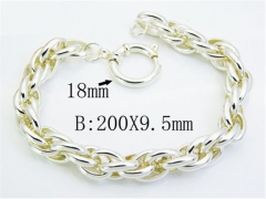 HY Wholesale Stainless Steel Plating Silver Bracelets-HY70B0415OZ