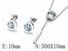 HY 316L Stainless Steel jewelry CZ Set-HY59S1265ND