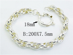 HY Wholesale Stainless Steel Plating Silver Bracelets-HY70B0417NL