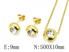 HY 316L Stainless Steel jewelry CZ Set-HY59S1524MC