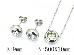 HY 316L Stainless Steel jewelry CZ Set-HY59S1525LF