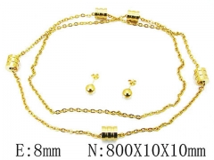 HY Wholesale 316L Stainless Steel jewelry Pearl Set-HY59S1513HMS