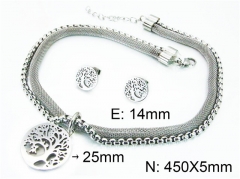 HY Stainless Steel jewelry Plant Style Set-HY64S1070HMC