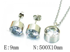 HY 316L Stainless Steel jewelry CZ Set-HY06S1000HHW