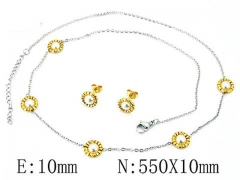 HY Wholesale 316L Stainless Steel jewelry Pearl Set-HY59S1515HHS