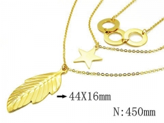 HY Wholesale 316L Stainless Steel Necklace-HY06N0102HMQ