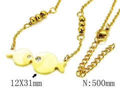 HY Wholesale 316L Stainless Steel Necklace-HY06N0109PG