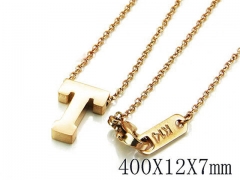 HY Wholesale 316L Stainless Steel Font Necklace-HY93N0072MA