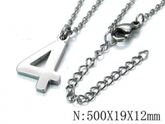 HY Wholesale 316L Stainless Steel Font Necklace-HY79N0110LZ