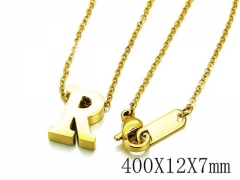 HY Wholesale 316L Stainless Steel Font Necklace-HY93N0044LC