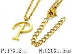 HY Wholesale 316L Stainless Steel Font Necklace-HY79N0073MLR