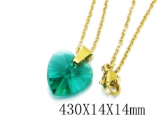 HY Wholesale 316L Stainless Steel Lover Necklace-HY12N0108JLD