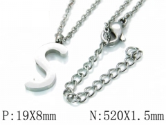 HY Wholesale 316L Stainless Steel Font Necklace-HY79N0050KS