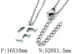 HY Wholesale 316L Stainless Steel Font Necklace-HY79N0037KV
