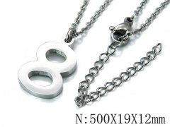 HY Wholesale 316L Stainless Steel Font Necklace-HY79N0114LE