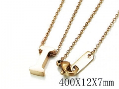 HY Wholesale 316L Stainless Steel Font Necklace-HY93N0061MS