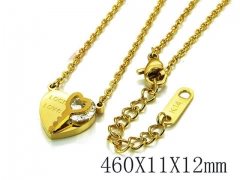 HY Wholesale 316L Stainless Steel Lover Necklace-HY93N0134OT