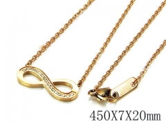 HY Stainless Steel 316L CZ Necklaces-HY93N0158HIF