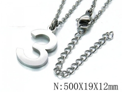 HY Wholesale 316L Stainless Steel Font Necklace-HY79N0109LA