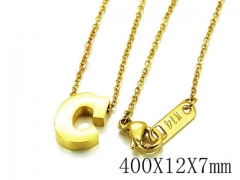 HY Wholesale 316L Stainless Steel Font Necklace-HY93N0029LQ