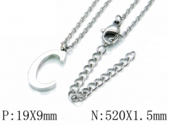 HY Wholesale 316L Stainless Steel Font Necklace-HY79N0034KA