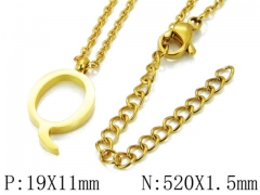 HY Wholesale 316L Stainless Steel Font Necklace-HY79N0074MLQ