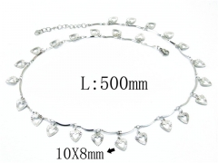 HY Wholesale 316L Stainless Steel Lover Necklace-HY81N0337PL