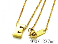 HY Wholesale 316L Stainless Steel Font Necklace-HY93N0031LE