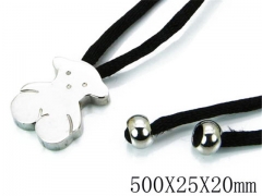 HY Stainless Steel 316L Necklaces (Bear Style)-HY68N0034H10