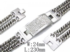 HY Wholesale 316L Stainless Steel Bracelets-HY55B0047H40
