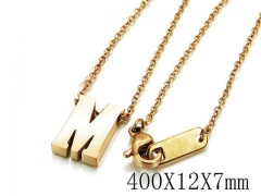 HY Wholesale 316L Stainless Steel Font Necklace-HY93N0065MB