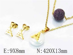 HY Stainless Steel jewelry Pearl Set-HY26S0008M5