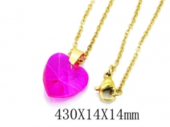 HY Wholesale 316L Stainless Steel Lover Necklace-HY12N0110JLC