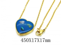 HY Wholesale 316L Stainless Steel Lover Necklace-HY12N0104LW