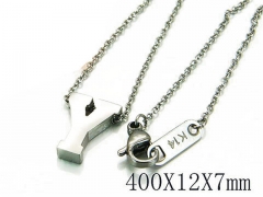 HY Wholesale 316L Stainless Steel Font Necklace-HY93N0025JLV