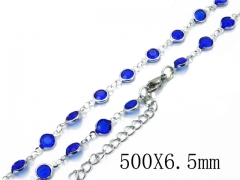 HY Stainless Steel 316L CZ Necklaces-HY81N0311HDD