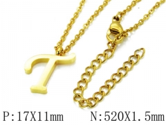 HY Wholesale 316L Stainless Steel Font Necklace-HY79N0077MLT