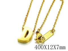 HY Wholesale 316L Stainless Steel Font Necklace-HY93N0030LW