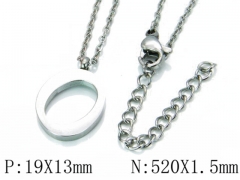 HY Wholesale 316L Stainless Steel Font Necklace-HY79N0046KW