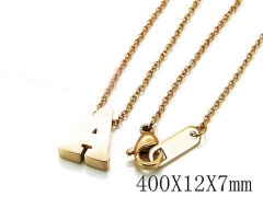 HY Wholesale 316L Stainless Steel Font Necklace-HY93N0053MB