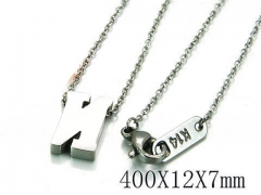 HY Wholesale 316L Stainless Steel Font Necklace-HY93N0014JLQ